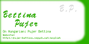 bettina pujer business card